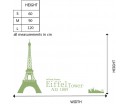 Paris Eiffel Tower Vinyl Decals Modern Wall Art Sticker